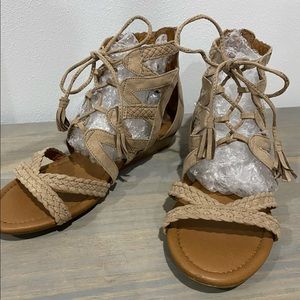 Tan Strappy Sandals